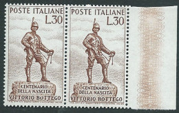 Italia 1960; Anniversario Nascita Di Vittorio Bottego, Esploratore E Militare - 1946-60: Nieuw/plakker