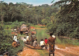 GABON   Mouila Fougamou Traversée De La N'Gounié  éd TROPIC Trolez LIBREVILLE   (Scan R/V) N° 34 \MP7164 - Gabon