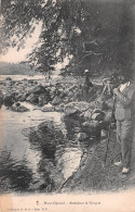 GABON En Attendant La Pirogue  Haut Ogoué Ogooué  Franceville Carte Vierge Non Circulé (Scan R/V) N° 18 \MP7165 - Gabon