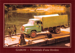 GABON LIBREVILLE Traversée De L'Okano D'un Camion De L'agence SATA   Non Circulé  Carte Vierge  (Scan R/V) N° 83 \MP7165 - Gabun