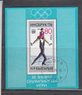 Bulgaria 1976 - Winter Olympic Games, Innsbruck, Mi-Nr. Bl. 61, Used - Gebraucht