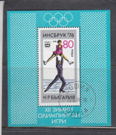 Bulgaria 1976 - Winter Olympic Games, Innsbruck, Mi-Nr. Bl. 61, Used - Used Stamps