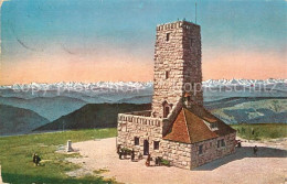 73294207 Feldberg Schwarzwald Feldbergturm Mit Alpenpanorama Feldberg Schwarzwal - Feldberg