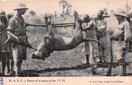 CONGO Brazzaville  Retour De La Chasse Au Lion (Scan R/V) N° 19 \MP7171 - Brazzaville