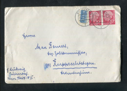 "BUNDESREPUBLIK DEUTSCHLAND" 1955, Mi. 185 Waagrechtes Paar Auf Brief Ex Kulmbach (R1210) - Cartas & Documentos