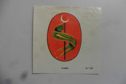 Chromo Espagnol Tunisie Emblême Blason Pays Tunis Tunez - Other & Unclassified