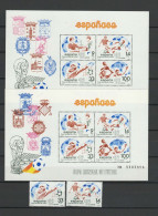 Spain 1982 Football Soccer World Cup Set Of 2 + 2 S/s MNH - 1982 – Spain