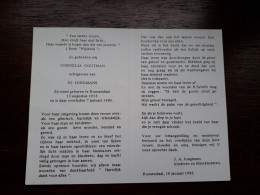 Cornelia Goutman ° Roosendaal 1913 + Roosendaal 1985 X Jo Jongmans - Obituary Notices