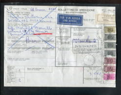 "ITALIEN" 1973, Auslands-Paketkarte In Die Schweiz, Frankatur ! (R1211) - Postal Parcels