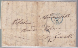 Lettre Dite Précurseurs  Sur Lettre  Cachet Paris  1838  Destination Grenoble - 1801-1848: Voorlopers XIX