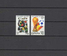 Spain 1982 Football Soccer World Cup Set Of 2 MNH - 1982 – Espagne