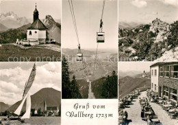 73293944 Wallberg Seilbahn Segelboot Kapelle Wallberg - Tegernsee