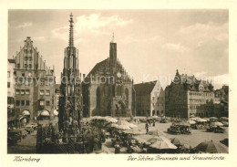 73293900 Nuernberg Frauenkirche Und Brunnen Nuernberg - Nürnberg