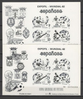 Spain 1982 Football Soccer World Cup 2 Vignettes MNH - 1982 – Espagne