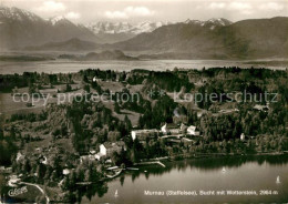 73293859 Murnau Staffelsee Fliegeraufnahme Bucht Mit Wetterstein Murnau Staffels - Other & Unclassified