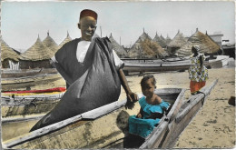 SENEGAL. DAKAR. VILLAGE DE PECHEURS. 1957. - Sénégal