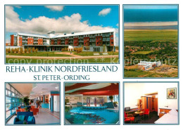 73293624 St Peter-Ording Rehaklinik Nordfriesland Innenansichten Fliegeraufnahme - St. Peter-Ording