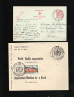 Belgique 5 Lettres/carte - Service