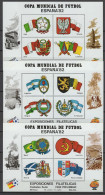 Spain 1982 Football Soccer World Cup Set Of 6 Vignettes With Participating Countries MNH - 1982 – Spain