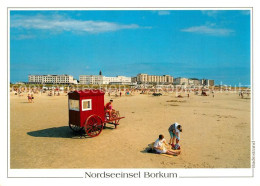 73293560 Borkum Nordseebad Badestrand Badewagen Hotels Borkum Nordseebad - Borkum