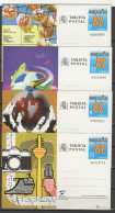 Spain 1982 Football Soccer World Cup Set Of 4 Commemorative Postcards - 1982 – Espagne