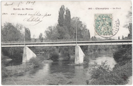 CPA DE CHAMPIGNY-SUR-MARNE  (VAL DE MARNE)  LE PONT - Champigny Sur Marne