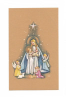 Vierge à L'Enfant Et Anges, Crèche, Noël, Enfantine, Illustrateur C.W., éd. GBB R 7002 - Devotieprenten