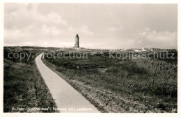 73293369 Boehl St Peter-Ording Badeweg Mit Leuchtturm Boehl St Peter-Ording - St. Peter-Ording