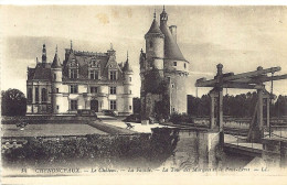 *CPA  - 37 - CHENONCEAUX - Le Chateau - La Tour Des Marques Et Le Pont Levis - Chenonceaux