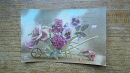 Ancienne Carte , Avec Des Fleurs - Flowers