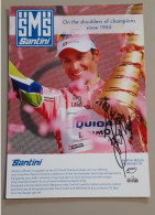 Autographe Ivan Basso Giro 2010 Liquigas Format A5 - Cyclisme