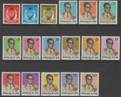 BELGISCH CONGO/CONGO BELGE :1972: OBP.806-22 :  Wapenschilden En Generaal Mobutu / Armoiries Et Le Général Mobutu. - Ungebraucht