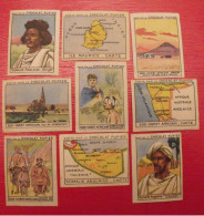 Lot 9 Images Chocolat Pupier. Album Afrique 1950. Somalie  Maurice Mauritius Esclave Carte Sud-ouest Nakob Windhoek - Otros & Sin Clasificación