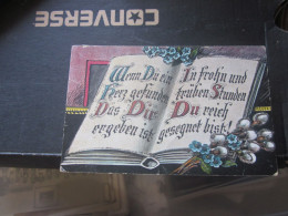 Old Book Postcards Wenn Du Ein Herz Gefunden Das Dir In Frohn Und Truben Stunden Das Dir Du Reich Ergeben Ist Gesegnet B - Geschiedenis