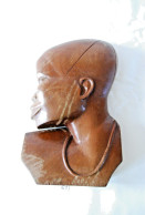 E1 Ancienne Masque Buste Africain - Outil Ancien - Ethnique - Tribal - Arte Africano