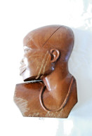 E1 Ancienne Masque Buste Africain - Outil Ancien - Ethnique - Tribal - Afrikaanse Kunst