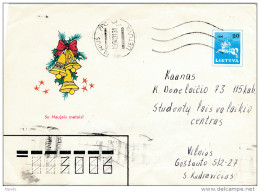 Mi U 9 Stationery Cover / Happy New Year! - 31 January 1994 Vilnius PPC - Lituania