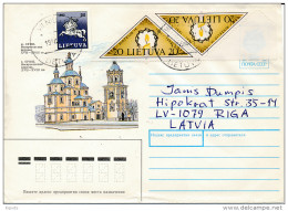 Cover Abroad / Triangular, Odd Shape - 13 April 1994 Vilnius C - Lituanie