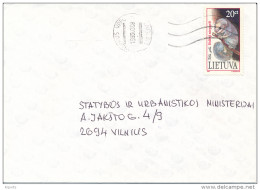 Mi 566 Solo Cover / Rodent, Glis Glis, Edible Dormouse - 8 March 1995 Vilnius - Lithuania