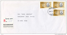 Registered Cover Abroad - 18 April 2000 Šiauliai - Lithuania