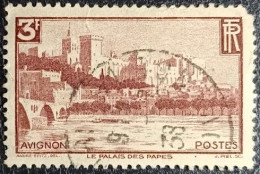 FRANCE Timbre Y&T N° 391. 3Fr AVIGNON. (USED) Bon Centrage.... - Used Stamps