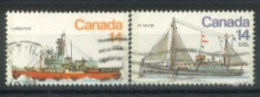 CANADA - 1978, CANADIAN SHIPS (4th SERIES) STAMPS SET OF 2, USED. - Used Stamps