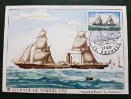 France 1965 - Journée Du Timbre Paquebot La Guienne - Unused Stamps