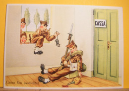 (UMT/ILL) ILLUSTRATA UMORISTICA - CASSA BEN CUSTODITA - MILITARE 310/8 - NON VIAGGIATA - Humorísticas