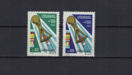 Uruguay 1980 Football Soccer Gold Cup Set Of 2 MNH - Copa America