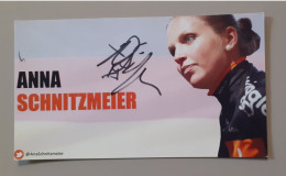 Autographe Anna Schnitzmeier - Cyclisme
