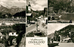 73292522 Oberaudorf Panorama Kirche Waldbad Tor Brunnen Oberaudorf - Autres & Non Classés