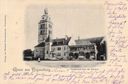 Gruss Aus Regensburg - Emmeranskirche Mit Pfarrhof Gel.1899 AKS - Regensburg