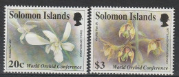 Solomon Islands 1993  World Orchid Conference  Set  MNH - Orchideeën