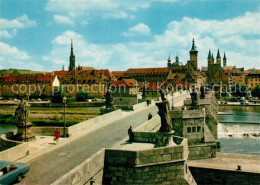 73291667 Wuerzburg Alte Mainbruecke Dom Wuerzburg - Würzburg